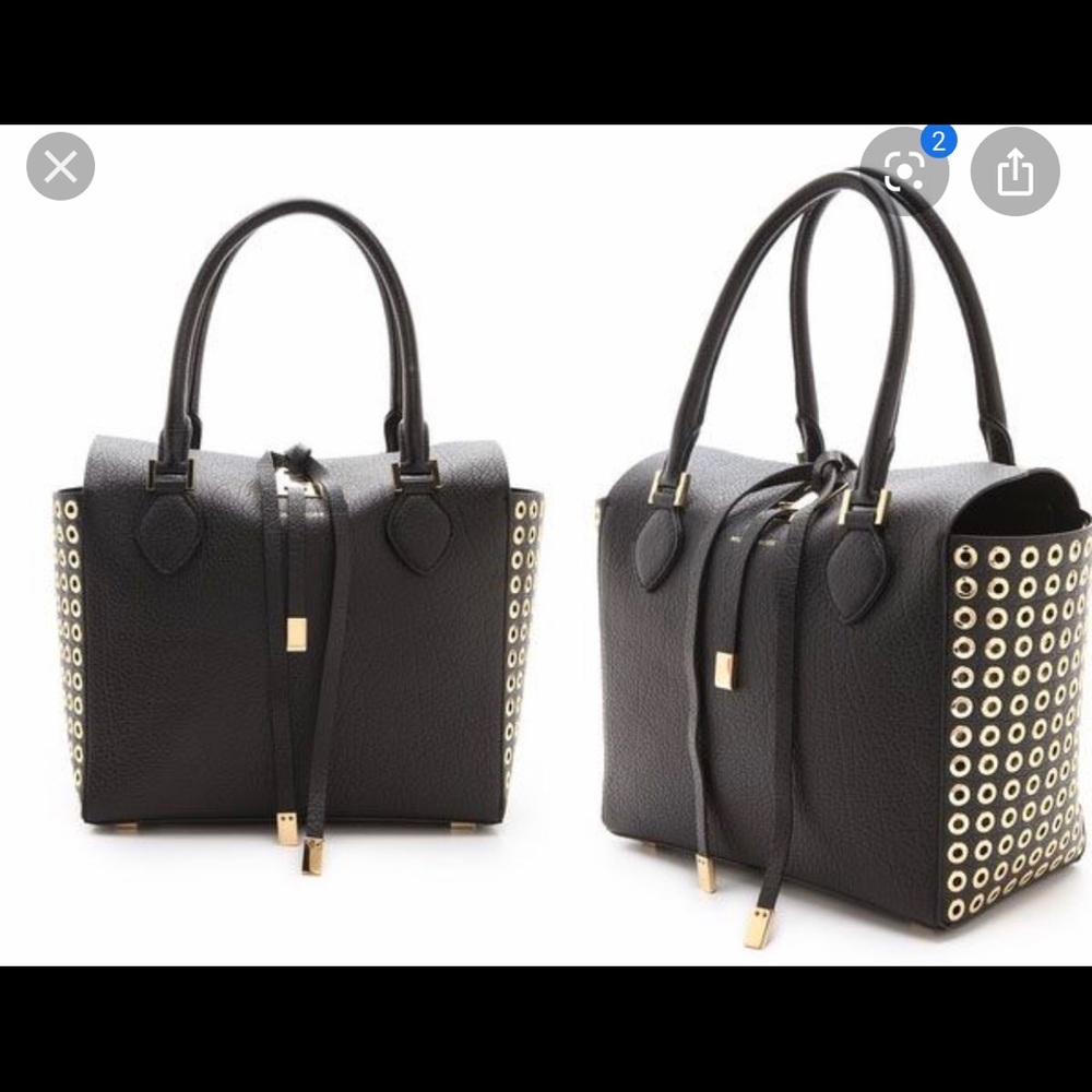 Michael Kors Large Miranda Silver Studded Tote